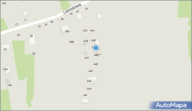 Koziegłowy, Letniskowa, 44D, mapa Koziegłowy