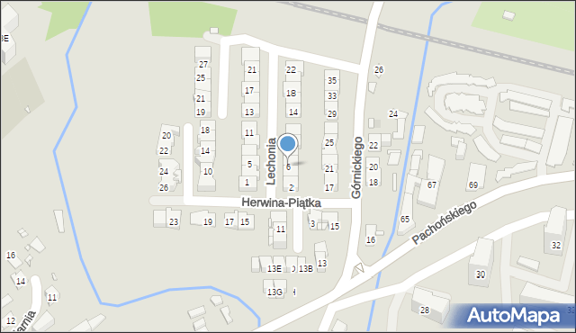 Kraków, Lechonia Jana, 6, mapa Krakowa