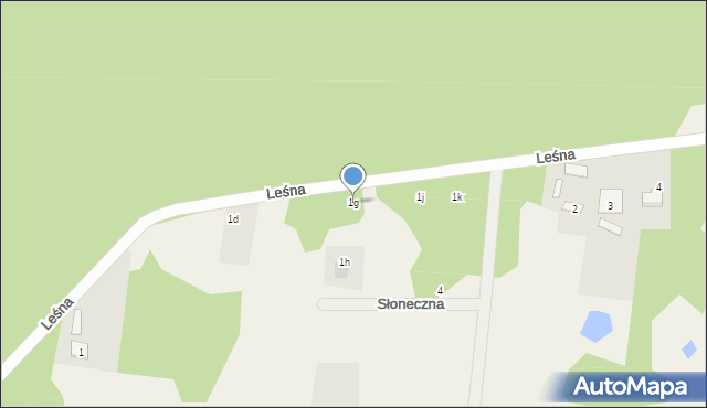 Krasice, Leśna, 1g, mapa Krasice