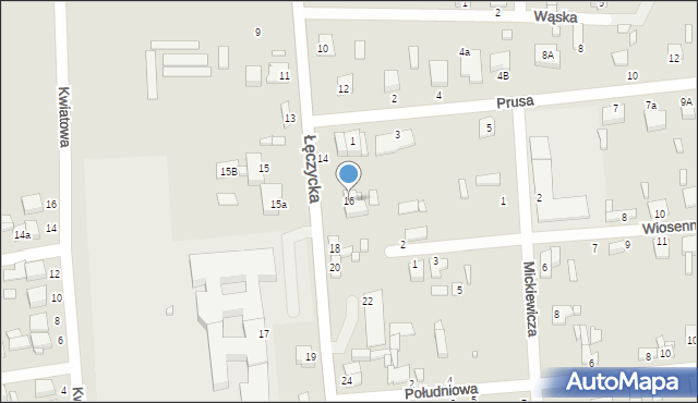 Krośniewice, Łęczycka, 16, mapa Krośniewice