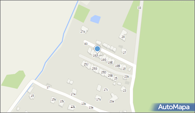 Krosno, Leśna, 19i, mapa Krosna