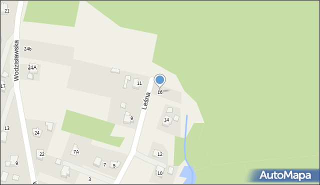Krostoszowice, Leśna, 16, mapa Krostoszowice