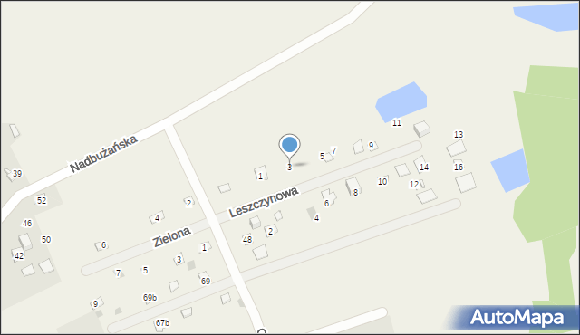 Kuligów, Leszczynowa, 3, mapa Kuligów