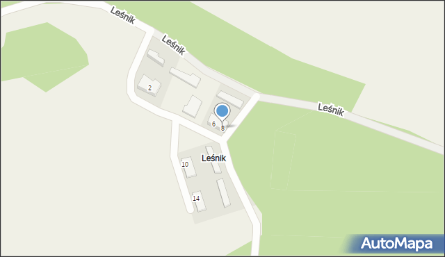 Kwilcz, Leśnik, 5/2, mapa Kwilcz