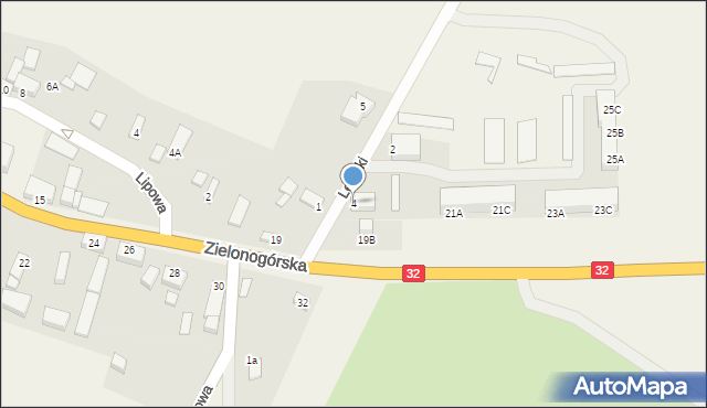 Łagów, Lesinki, 4, mapa Łagów