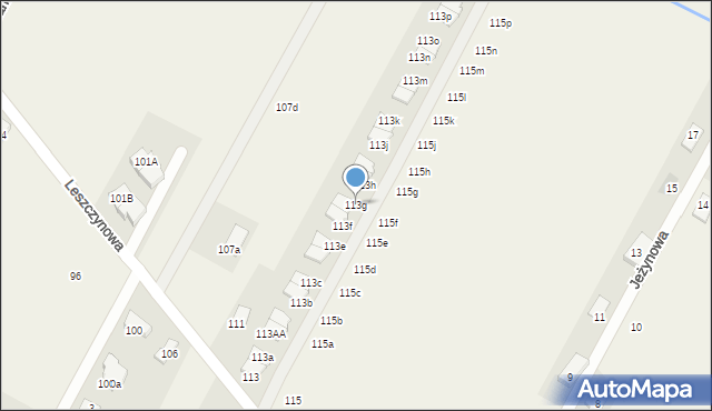 Laszczki, Leszczynowa, 113g, mapa Laszczki