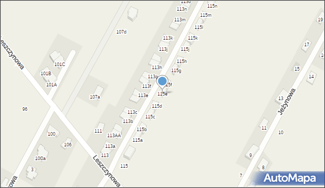 Laszczki, Leszczynowa, 115e, mapa Laszczki