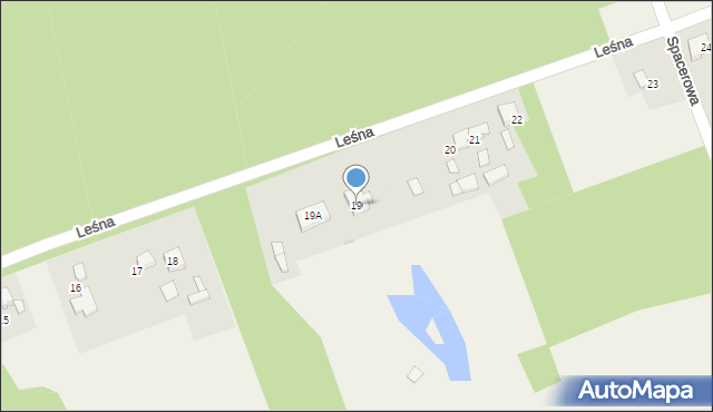 Latosówka, Leśna, 19, mapa Latosówka