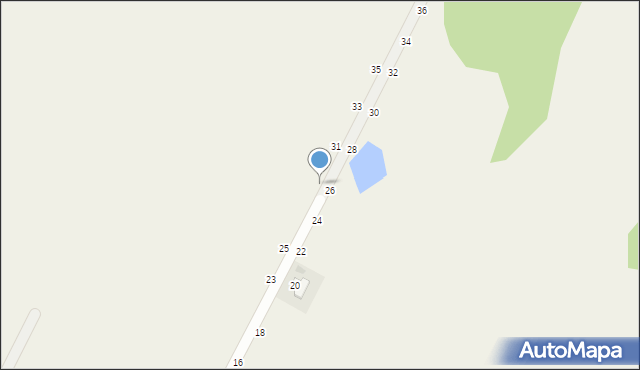 Łazieniec, Leśna, 29, mapa Łazieniec