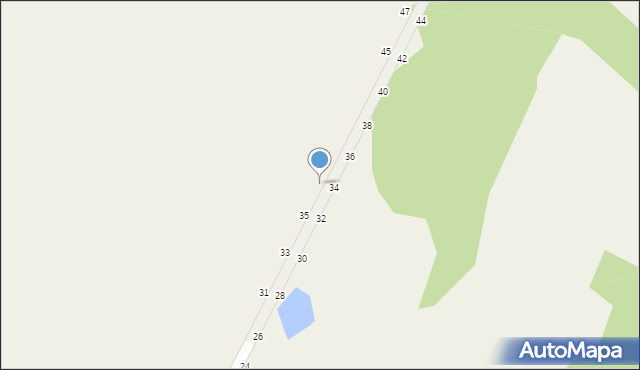 Łazieniec, Leśna, 37, mapa Łazieniec