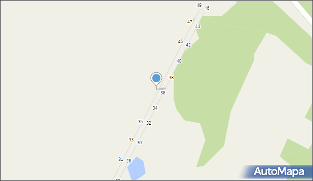 Łazieniec, Leśna, 39, mapa Łazieniec