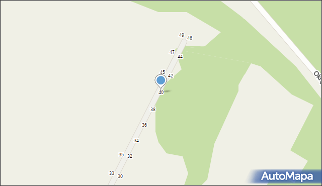 Łazieniec, Leśna, 40, mapa Łazieniec