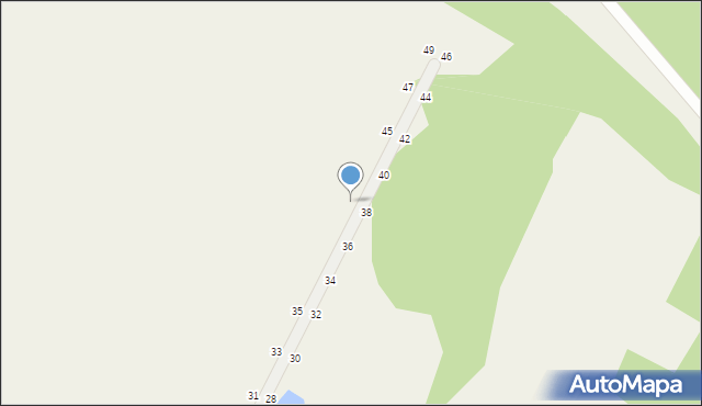 Łazieniec, Leśna, 41, mapa Łazieniec