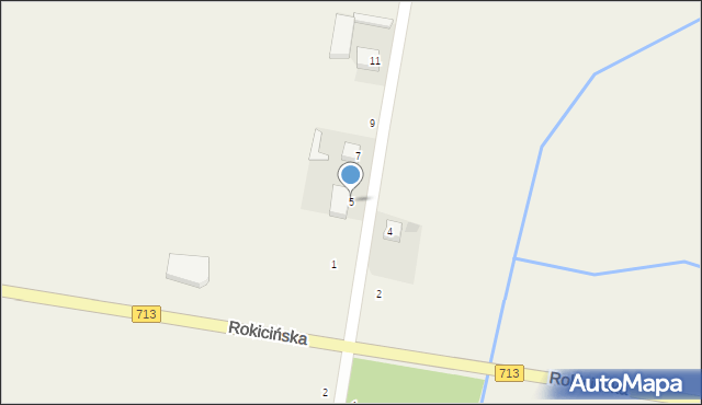 Łaznowska Wola, Leśna, 5, mapa Łaznowska Wola