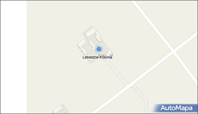 Lebiedzie, Lebiedzie, 144, mapa Lebiedzie