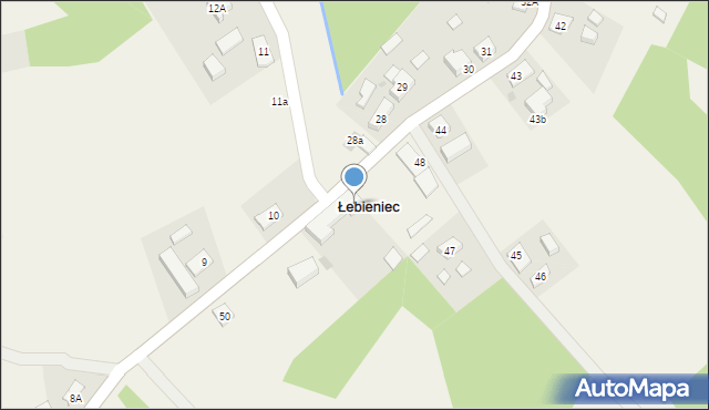 Łebieniec, Łebieniec, 49, mapa Łebieniec