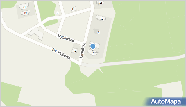 Leboszowice, Leśników, 2, mapa Leboszowice