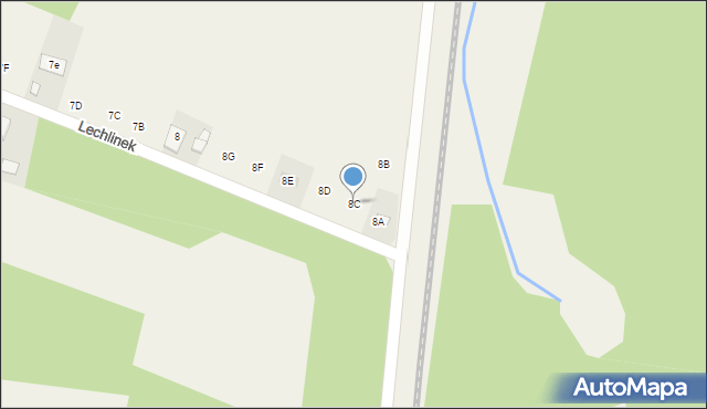 Lechlinek, Lechlinek, 8C, mapa Lechlinek