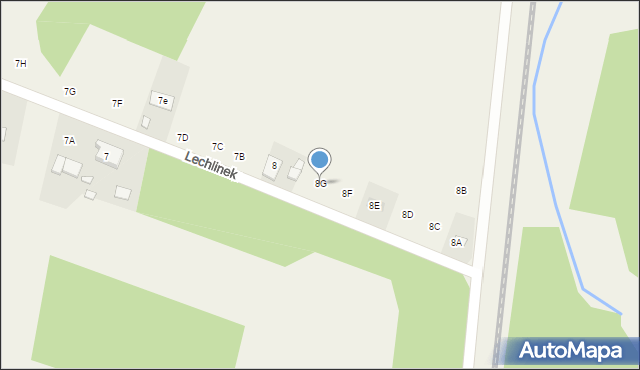Lechlinek, Lechlinek, 8G, mapa Lechlinek