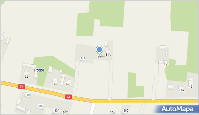 Lechów, Lechów, 34, mapa Lechów