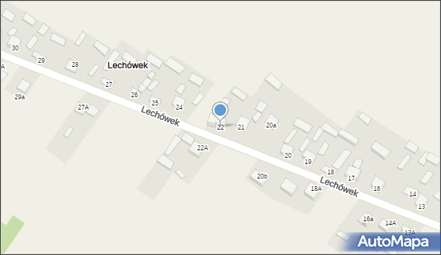 Lechówek, Lechówek, 22, mapa Lechówek