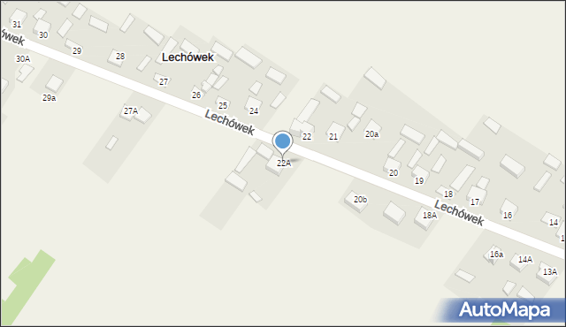 Lechówek, Lechówek, 22A, mapa Lechówek