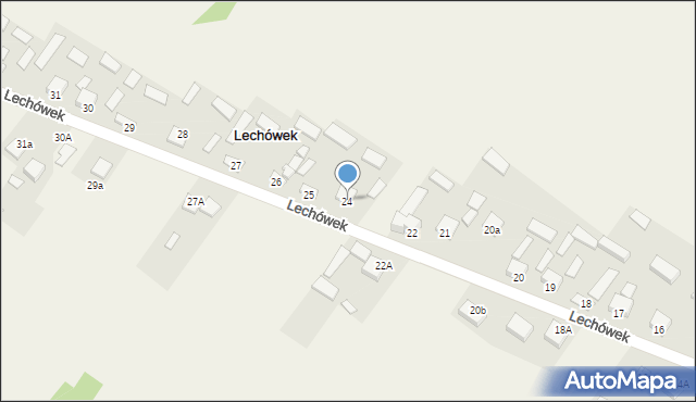 Lechówek, Lechówek, 24, mapa Lechówek