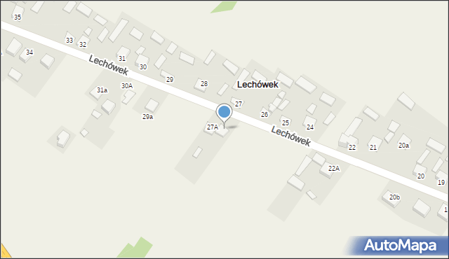 Lechówek, Lechówek, 27B, mapa Lechówek