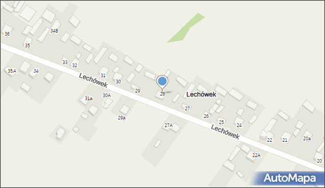 Lechówek, Lechówek, 28, mapa Lechówek