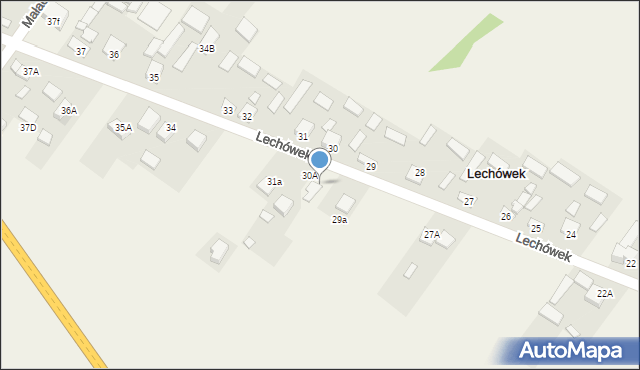Lechówek, Lechówek, 30B, mapa Lechówek