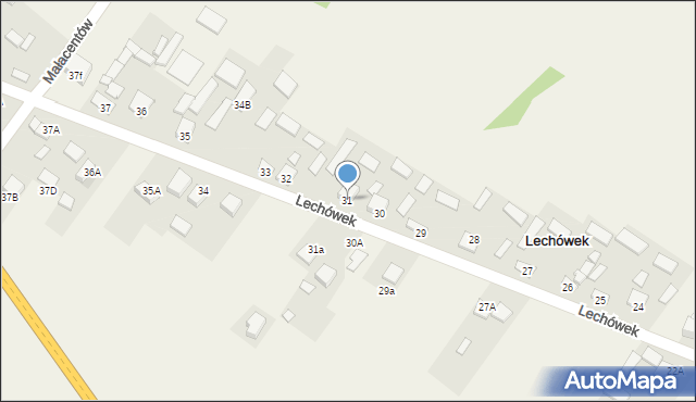 Lechówek, Lechówek, 31, mapa Lechówek