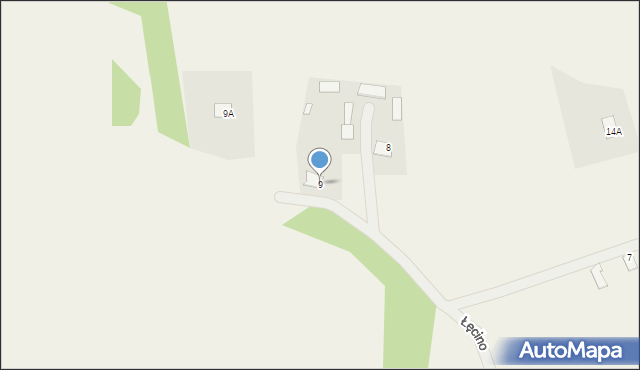 Łęcino, Łęcino, 9, mapa Łęcino