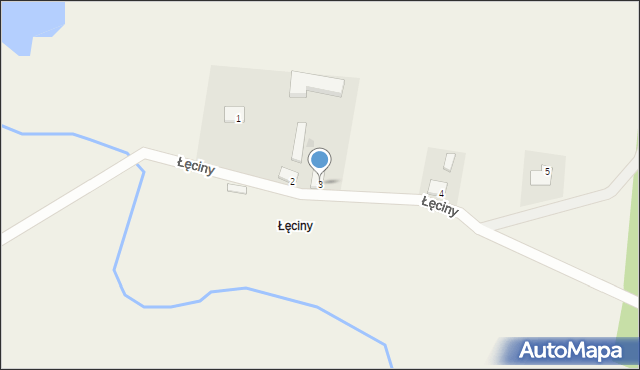 Łęciny, Łęciny, 3, mapa Łęciny