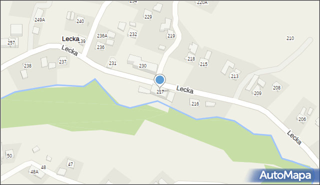 Lecka, Lecka, 217, mapa Lecka