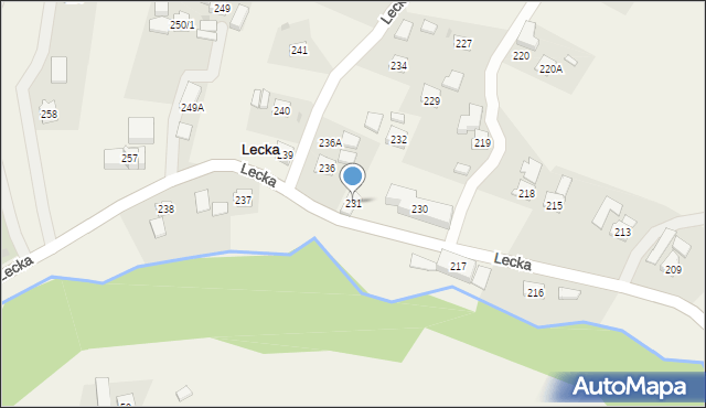 Lecka, Lecka, 231, mapa Lecka