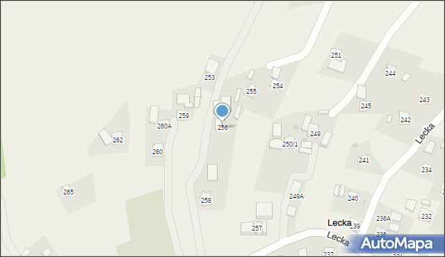 Lecka, Lecka, 256, mapa Lecka