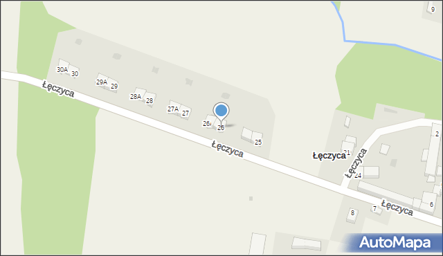 Łęczyca, Łęczyca, 26, mapa Łęczyca