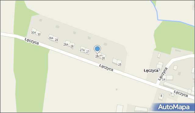 Łęczyca, Łęczyca, 26A, mapa Łęczyca