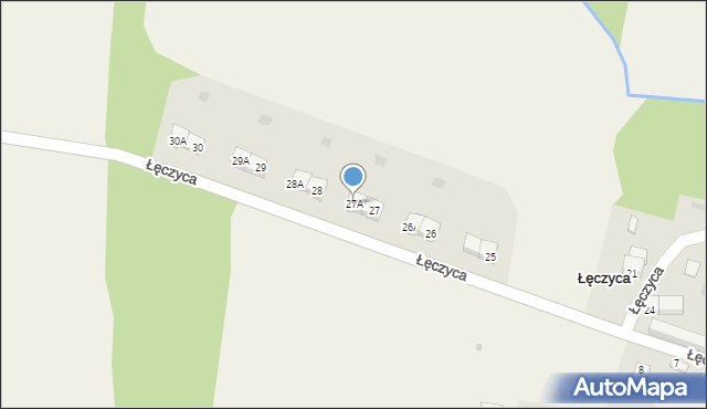 Łęczyca, Łęczyca, 27A, mapa Łęczyca
