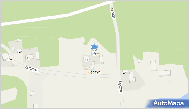 Łęczyn, Łęczyn, 14, mapa Łęczyn