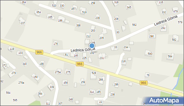 Lednica Górna, Lednica Górna, 102, mapa Lednica Górna