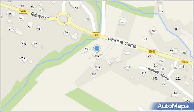 Lednica Górna, Lednica Górna, 104, mapa Lednica Górna