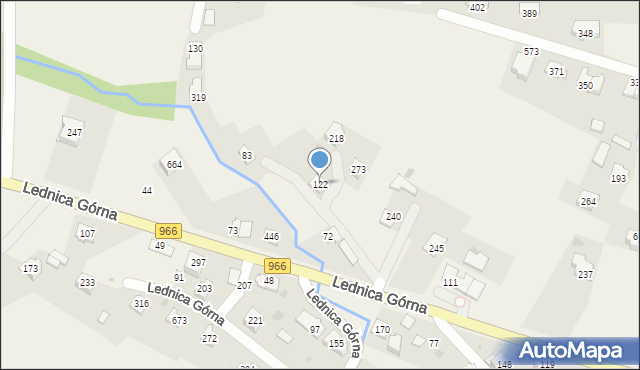 Lednica Górna, Lednica Górna, 122, mapa Lednica Górna