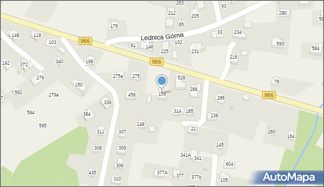 Lednica Górna, Lednica Górna, 159, mapa Lednica Górna