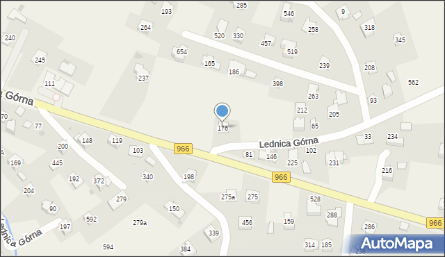 Lednica Górna, Lednica Górna, 176, mapa Lednica Górna