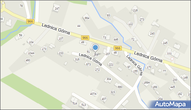 Lednica Górna, Lednica Górna, 203, mapa Lednica Górna