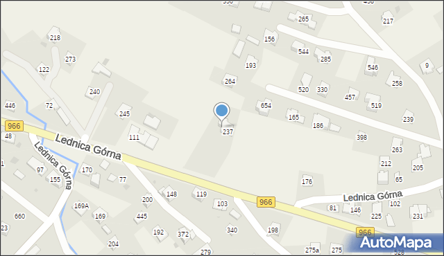 Lednica Górna, Lednica Górna, 237A, mapa Lednica Górna