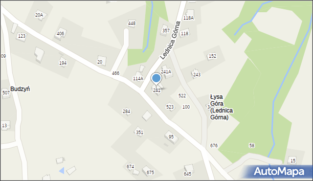 Lednica Górna, Lednica Górna, 241, mapa Lednica Górna