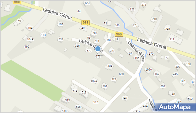 Lednica Górna, Lednica Górna, 272, mapa Lednica Górna