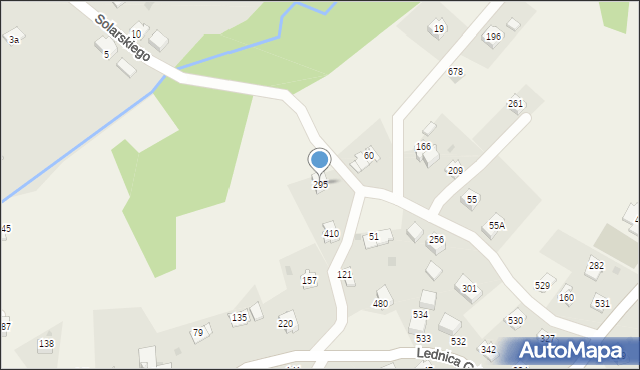 Lednica Górna, Lednica Górna, 295, mapa Lednica Górna